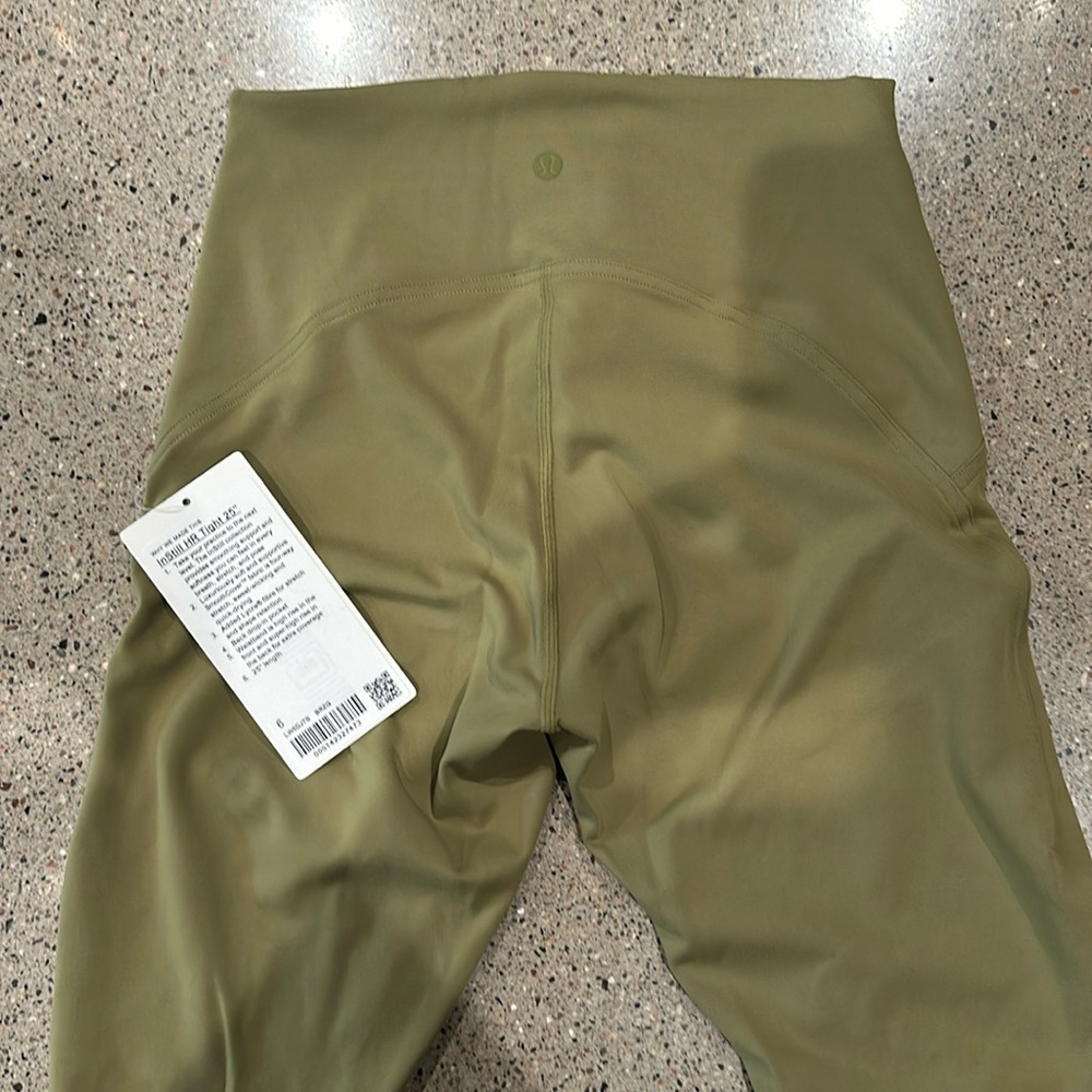 Lululemon Instill Tight 25” - Size 6 - Bronze Green